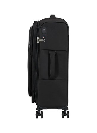 American Tourister Siyah Erkek Çekçekli Kumaş Valiz CLOUDRIDER-SPINNER M EXP TSA