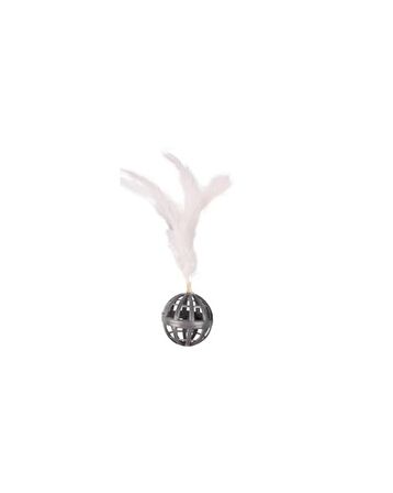 Flamingo Dian Tüylü Top Kedi Oyuncagi 4cm