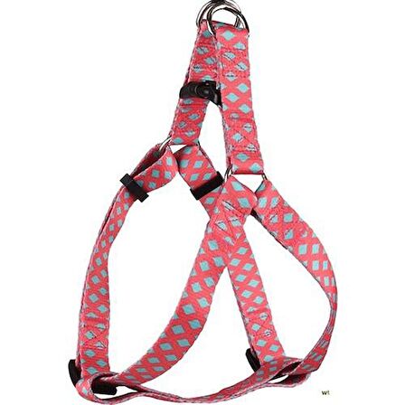 Flamingo Sue Köpek Göğüs Tasması Pembe-Yeşil 40-60 Cm