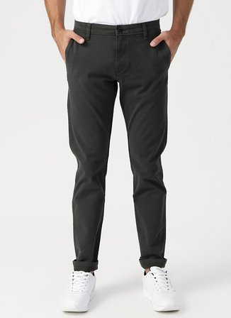 Dockers Erkek Düz Antrasit Smart 360Flex Ultimate Chino Slim Pantolon