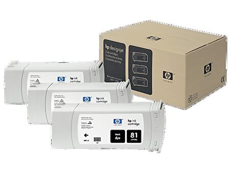 Hp 81 C5067A Mavi Kartuş 3Lü Paket