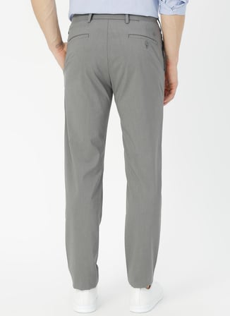 Dockers Erkek Düz Gri Smart 360Flex Ultimate Chino Straight Pantolon