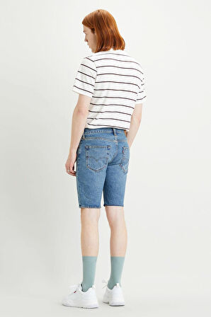 Erkek Mavi Slim Jean Şort 412 39387 0003