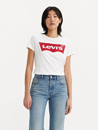 THE PERFECT TR LARGE BATWING BEYAZ KADIN T-SHIRT 17369-1310