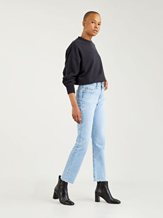 501 KADIN MAVİ JEAN PANTOLON 12501-0373