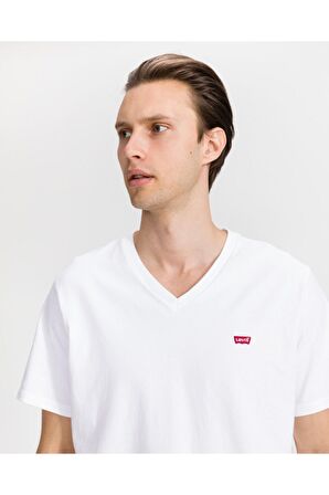 Levi's Erkek Original Housemark T-shirt Beyaz A2084-0000