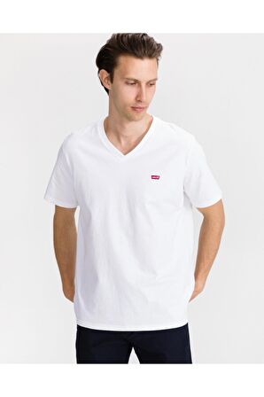 Levi's Erkek Original Housemark T-shirt Beyaz A2084-0000
