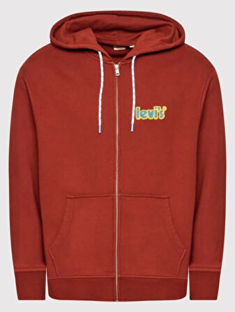Levi's Levis Erkek Kapüşonlu Fermuarlı Sweatshirt 38717-0005