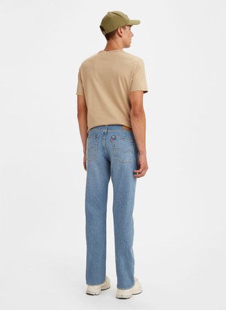 Levis Yüksek Bel Straight Açık Lacivert Erkek Denim Pantolon 501 LEVISORIGINAL Z1947 LIGHT INDIG