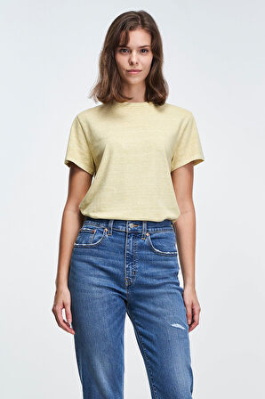 CLASSIC FIT NATURAL DYE HERITAGE JS KADIN T-SHIRT