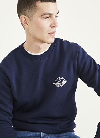 Dockers Regular Fit Mavi Erkek Crewneck Sweatshirt A3199-0009