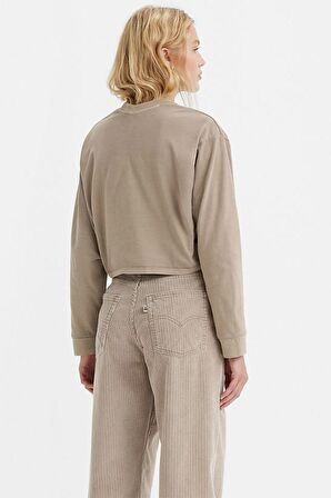 Levi's Kadın Crop Fresh Kahve Sweatshirt -  A3525-0005