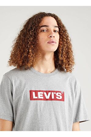 Levi's Erkek Bisiklet Yaka Gri T-shirt - A2082-0072