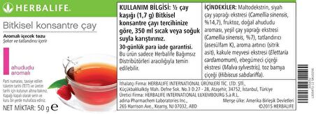 Herbalife Ahududu Çayı Bitkisel Konsantre 50 Gr