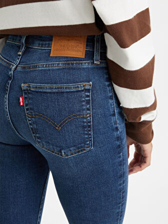 721 HIGH RISE SKINNY BLUE WAVE DARK KADIN JEAN PANTOLON 18882-0594