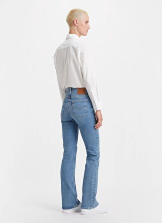 Levis Yüksek Bel Bootcut Paça Straight Açık Mavi Kadın Denim Pantolon 725 HIGH RISE BOOTCUT BLUE WAVE LIG