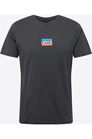 Levis Bisiklet Yaka Regular Fit Kısa Kollu Antrasit Erkek T-Shirt A2823