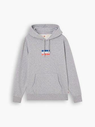 GRAPHIC HOOD MINI SPORTSWEAR ERKEK GRİ SWEATSHIRT A2410-0006
