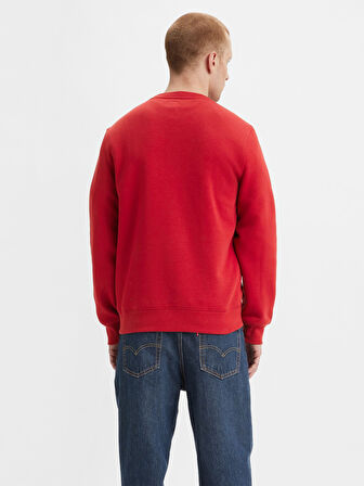 ERKEK BİSİKLET YAKA KIRMIZI SWEATSHİRT 34257-0032