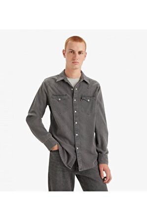 Levi's Erkek Gri Denim Kot Gömlek 85745-0148