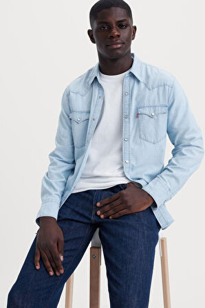 Levi's Erkek Western Standard Erkek Mavi Kot Gömlek - 85744-0066