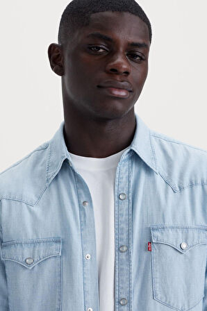 Levi's Erkek Western Standard Erkek Mavi Kot Gömlek - 85744-0066