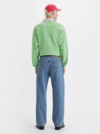 568 LOOSE STRAIGHT ERKEK MAVİ JEAN PANTOLON 29037-0061