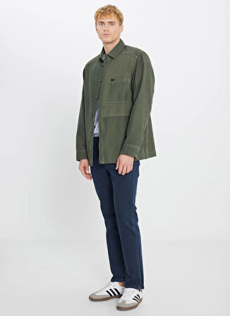 Lee Relaxed Haki Erkek Ceket LR13208941690 Haki Ceket