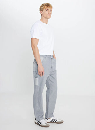 Lee Düşük Bel Relaxed Gri Erkek Denim Pantolon L78Q208890891 Gri Denim Pantolon