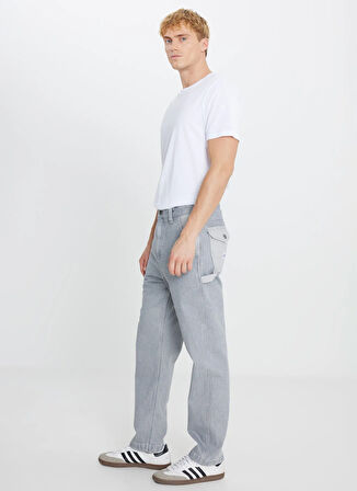 Lee Düşük Bel Relaxed Gri Erkek Denim Pantolon L78Q208890891 Gri Denim Pantolon