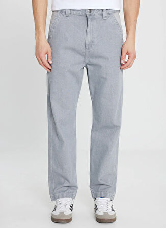 Lee Düşük Bel Relaxed Gri Erkek Denim Pantolon L78Q208890891 Gri Denim Pantolon