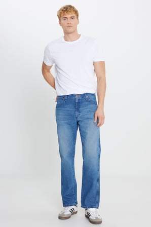 %100 Pamuk Bootcut Fit Cepli Jean Kot Denim Pantolon