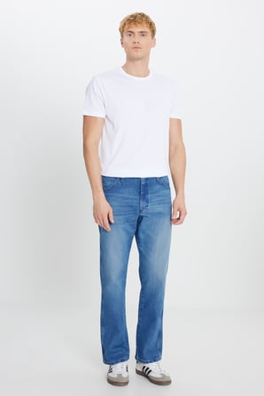 %100 Pamuk Bootcut Fit Cepli Jean Kot Denim Pantolon