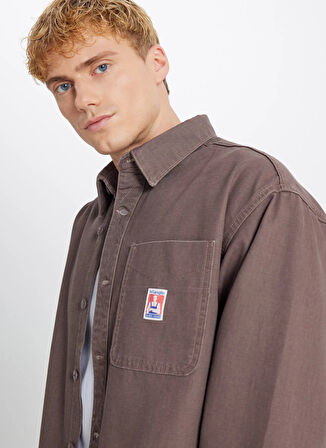 Wrangler Oversize Kahve Erkek Ceket W58520891960P Kahverengi Ceket