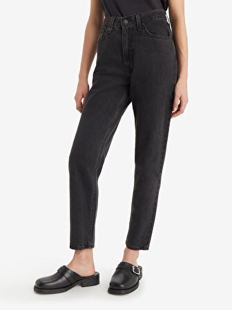 80S MOM JEAN KADIN SİYAH KOT PANTOLON A9385-0000