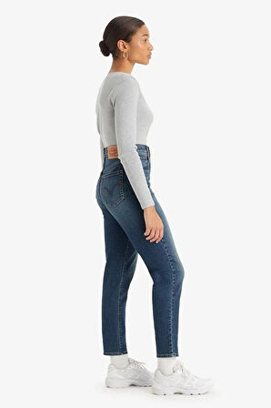 Levi's High Waist Mom Jeans Kadın Koyu Mavi Yüksek Bel Pantolon - A7745-0001