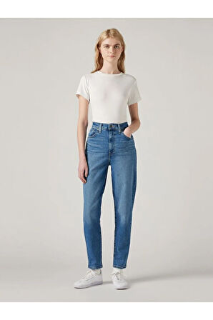 High Waıst Mom Fit Yüksek Bel Jeans  KOT PANTOLON A7745