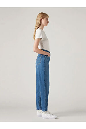 High Waıst Mom Fit Yüksek Bel Jeans  KOT PANTOLON A7745