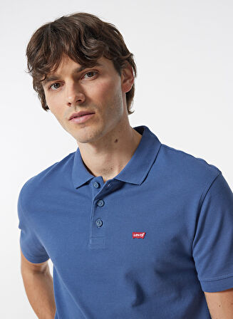 Düz Açık Mavi Erkek Polo T-Shirt HM POLO CLASSIC VI