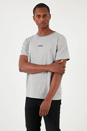 Levis O Yaka Relaxed Fit Gri Erkek T-Shirt A7772-0002