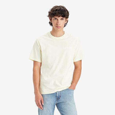 Levis Bisiklet Yaka Relaxed Fit Kısa Kollu Sarı Erkek T-Shirt A2082-0150