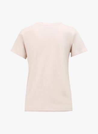 Levis Bisiklet Yaka Baskılı Pembe Kadın T-Shirt THE PERFECT TEE METALLIC FADE HL LO