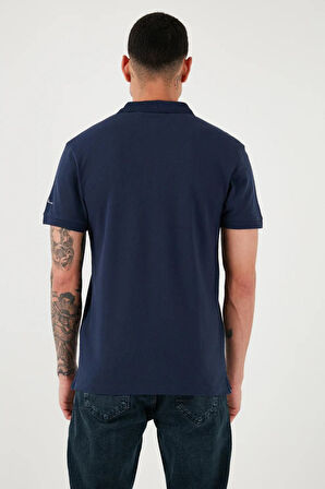 Regular Fit Erkek Lacivert Polo Yaka T Shirt  A9451-0001
