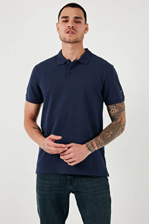 Regular Fit Erkek Lacivert Polo Yaka T Shirt  A9451-0001