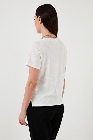 Levi's Kadın Pamuklu Regular Fit Bisiklet Yaka T-Shirt - A9401-0000