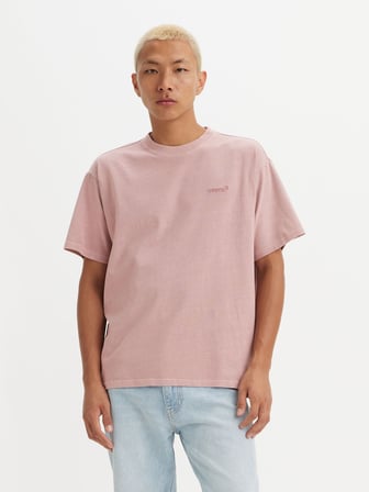 RED TAB VINTAGE ERKEK PEMBE T-SHİRT A0637-0104