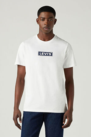 Levi's Erkek Relaxed Baskılı Beyaz T-Shirt - 16143-1520