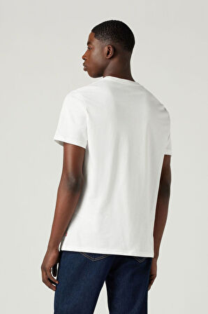 Levi's Erkek Relaxed Baskılı Beyaz T-Shirt - 16143-1520