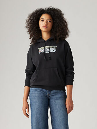 GRAPHIC EVERYDAY KADIN SİYAH SWEATSHIRT A8801-0016