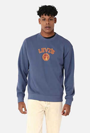 Levi's Erkek Bisiklet Yaka Mavi Sweatshirt - 38712-0287